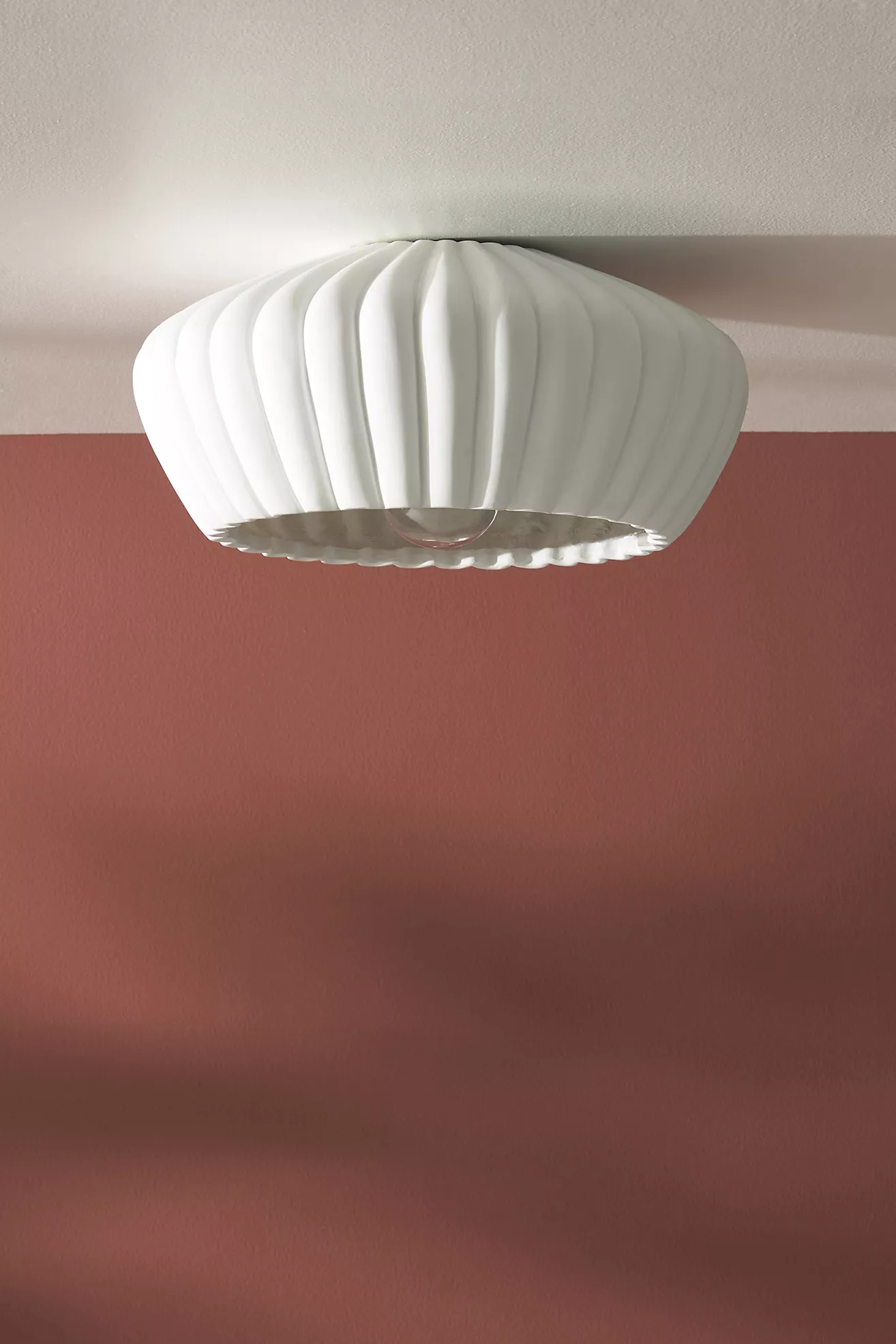 Naomi Ribbed Flush Mount