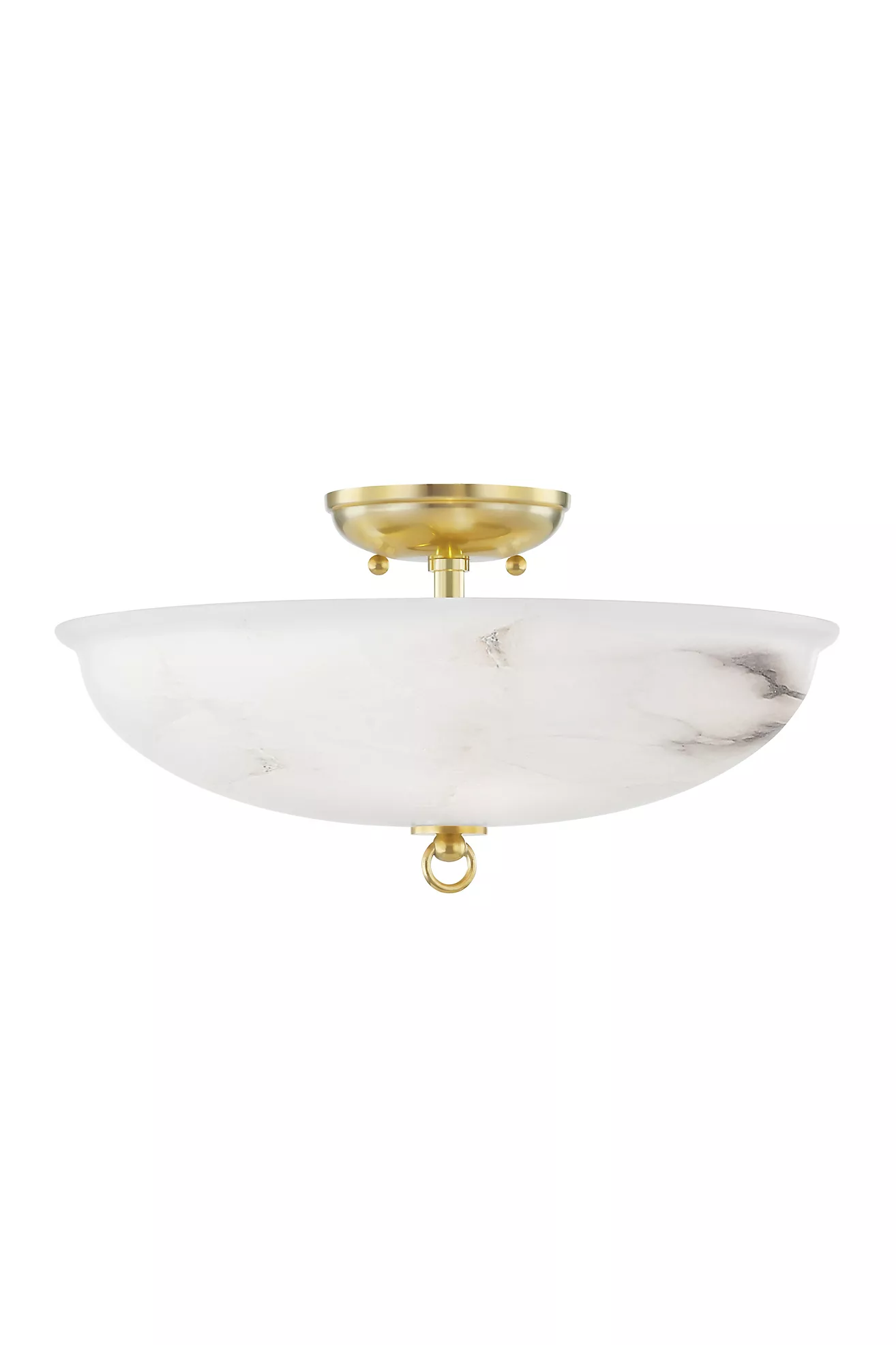 Somerset Alabaster Semi-Flush Mount