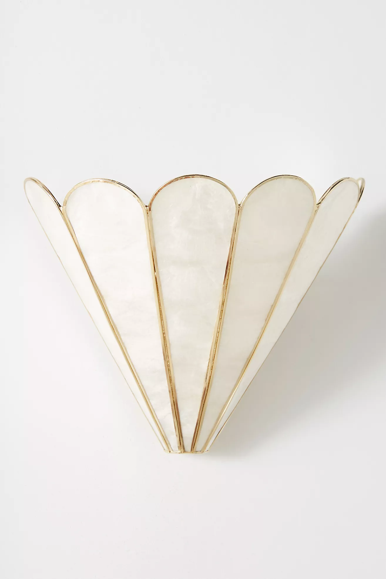 Madelyn Capiz Faceted Sconce Wall Light