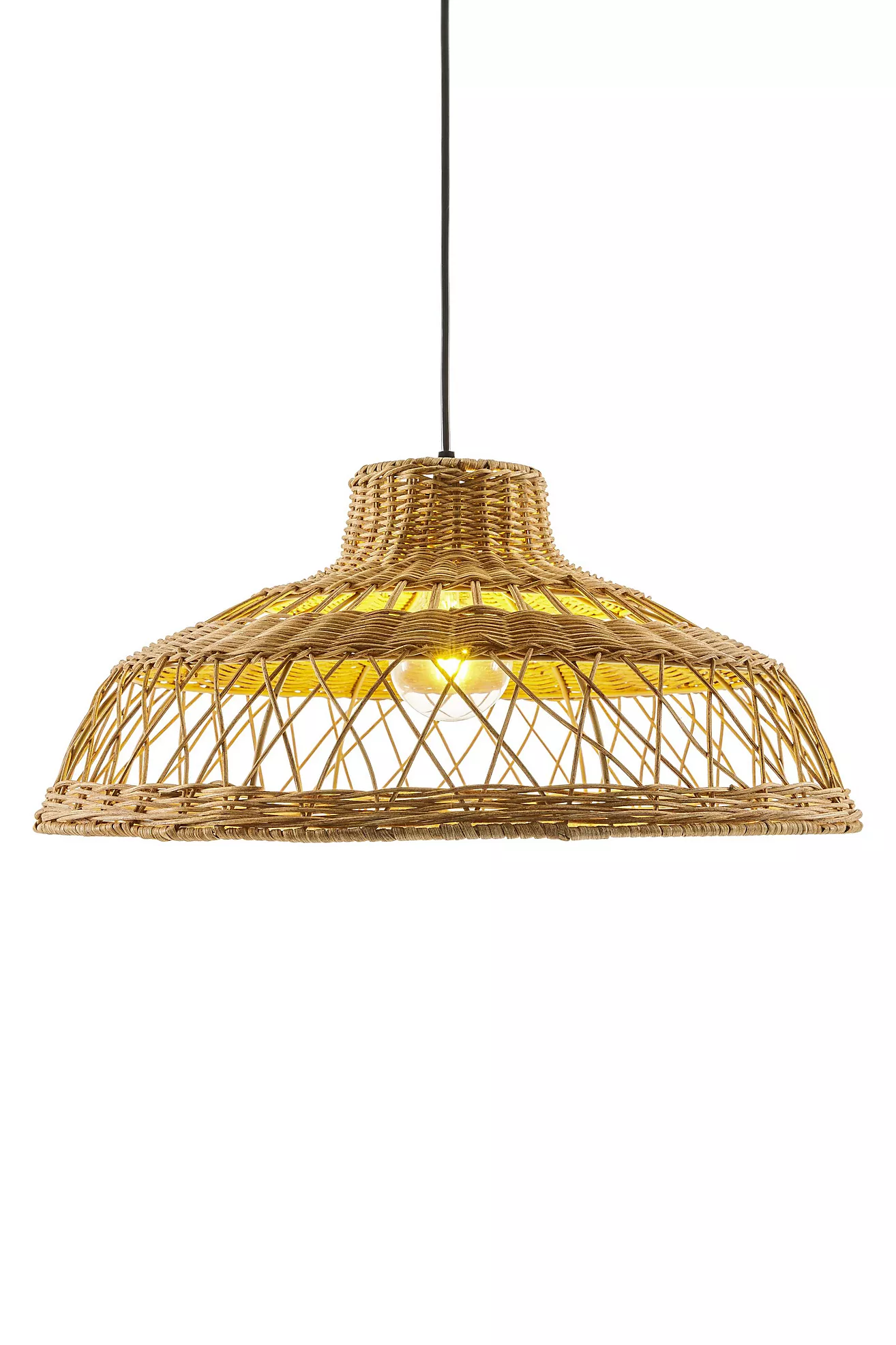 Radiant Rattan Pendant