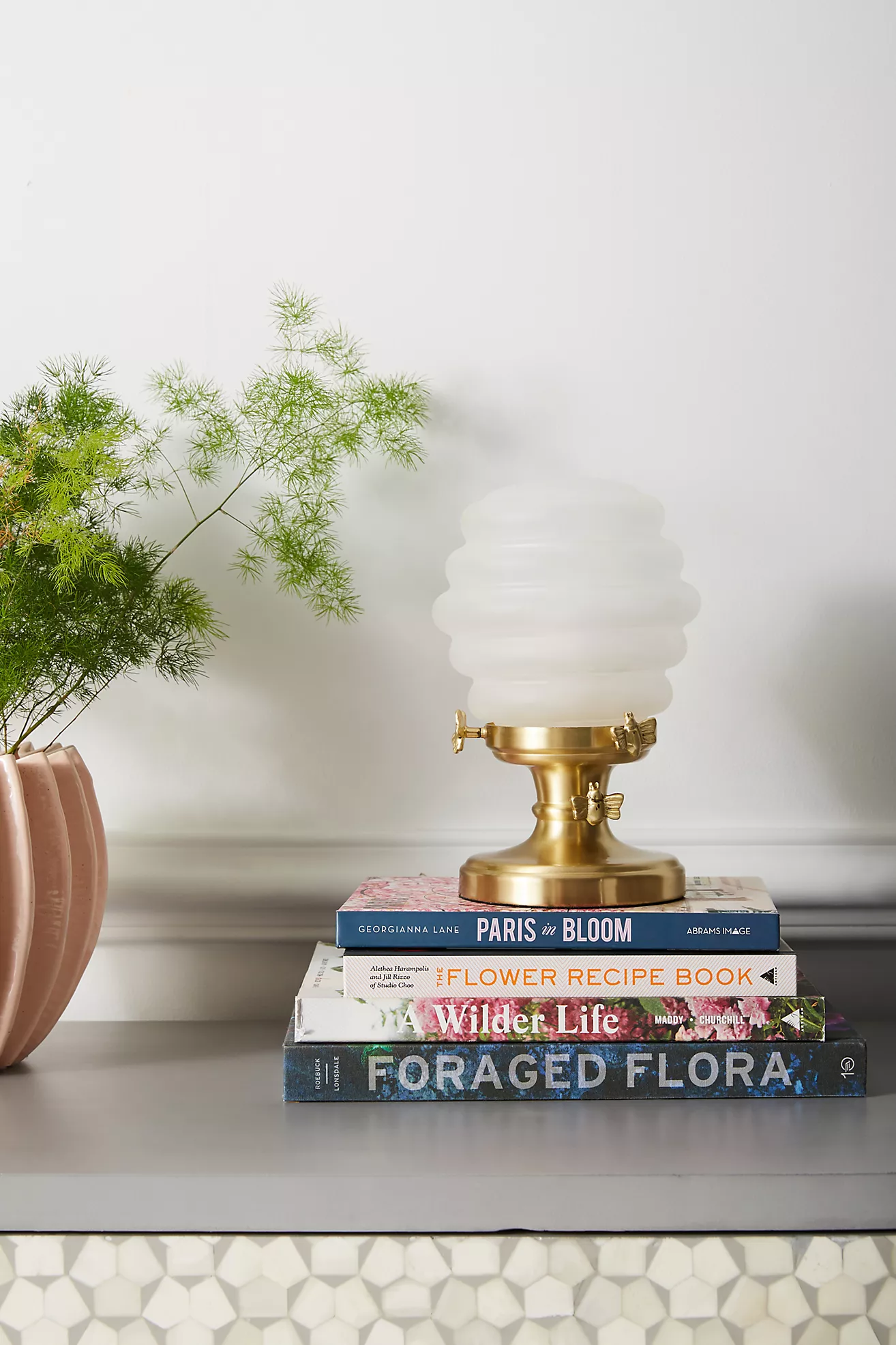 Bumblebee Glass Metal Table Lamp