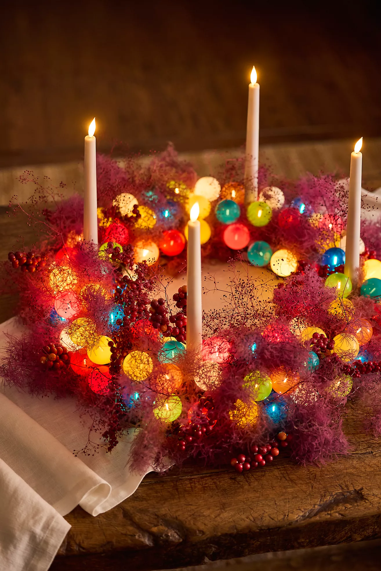 Stargazer Yesteryear Light Wreath