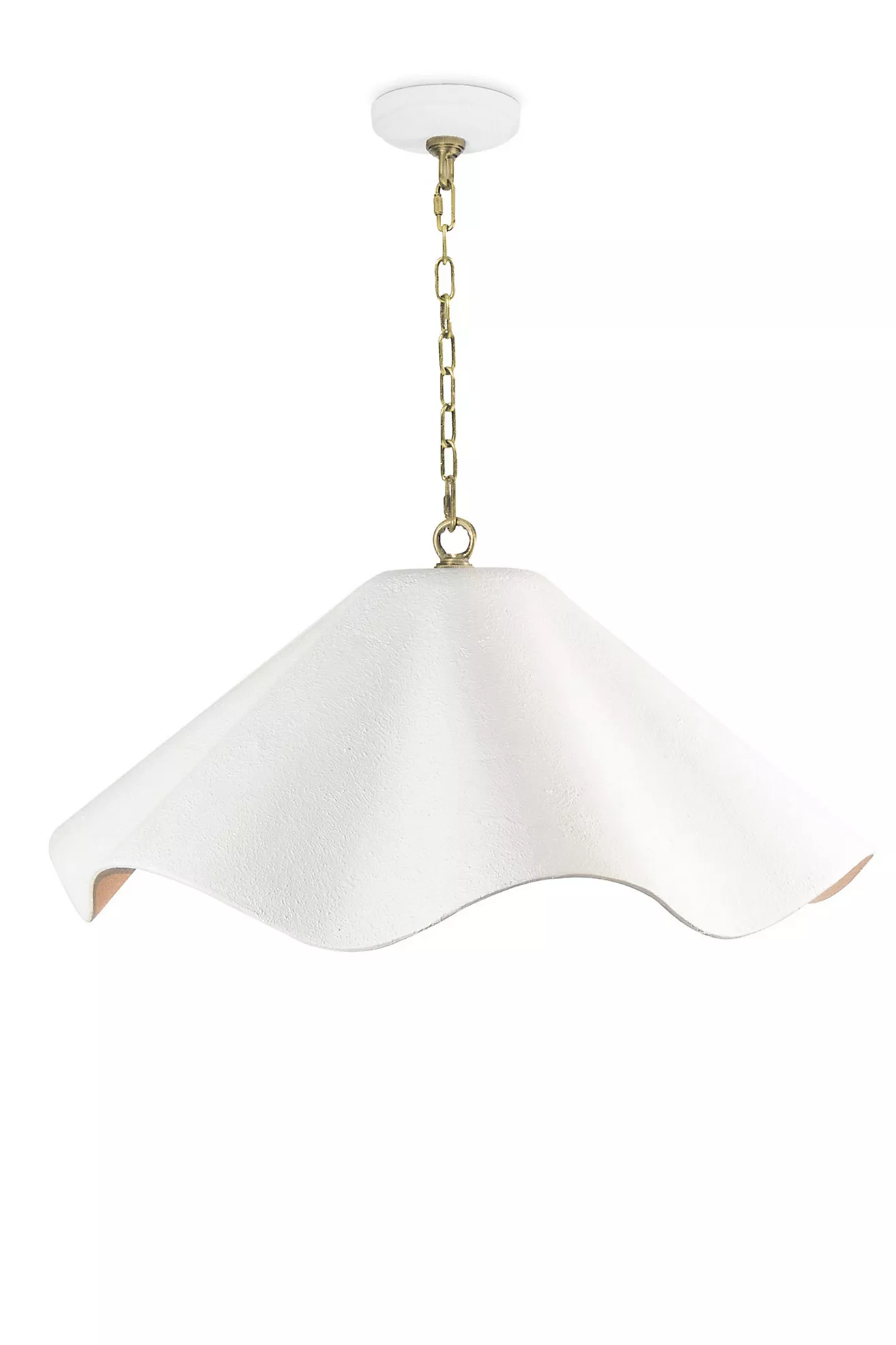 Marisol Ruffle Metal Large Pendant Light