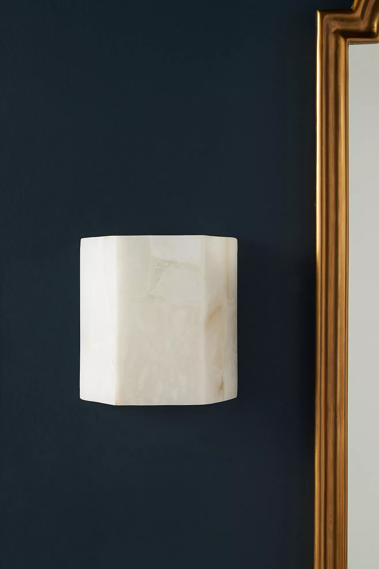 Borealis Alabster Hexagon Sconce Wall Light