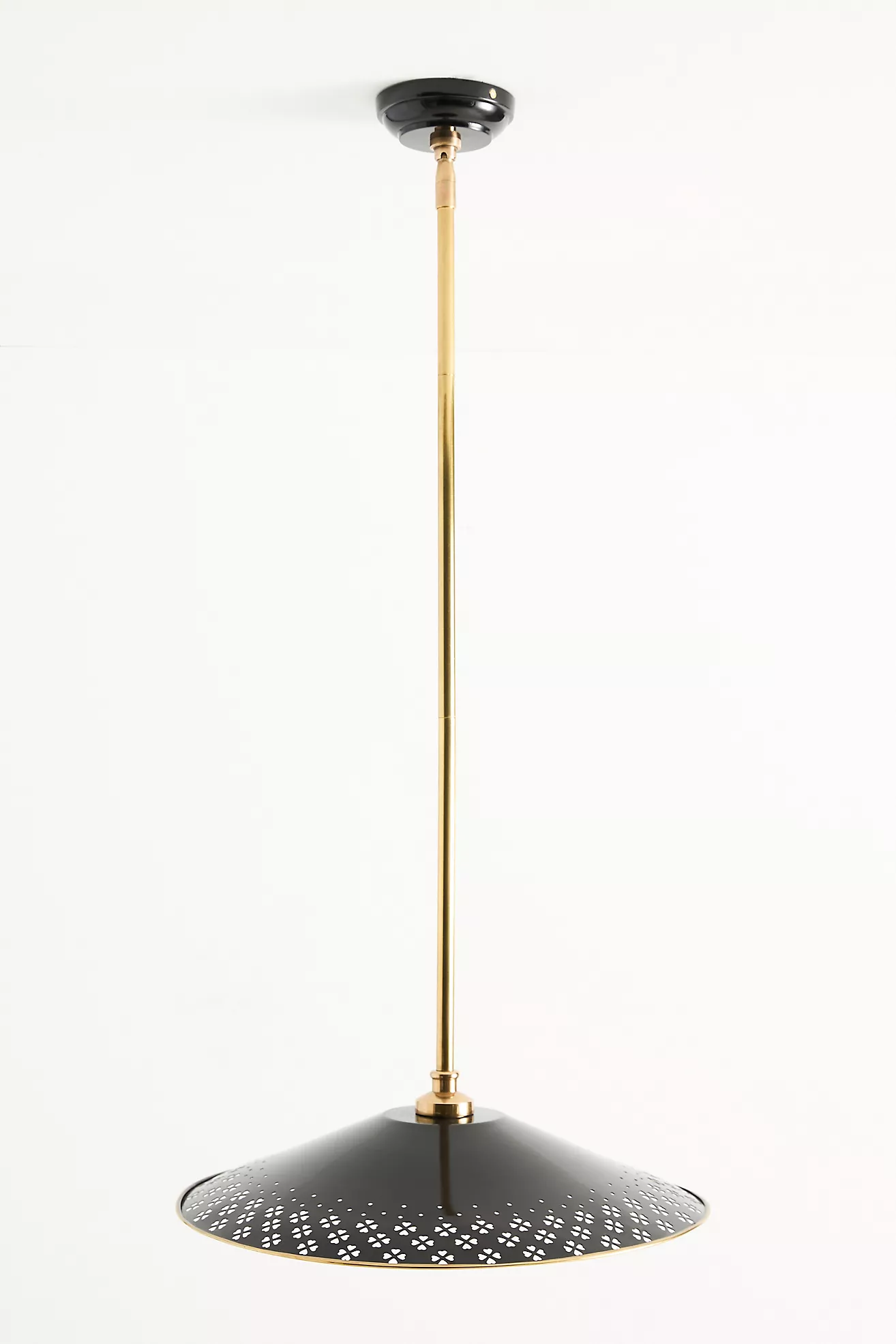 Amilia Enameled Brass Perforated Pendant