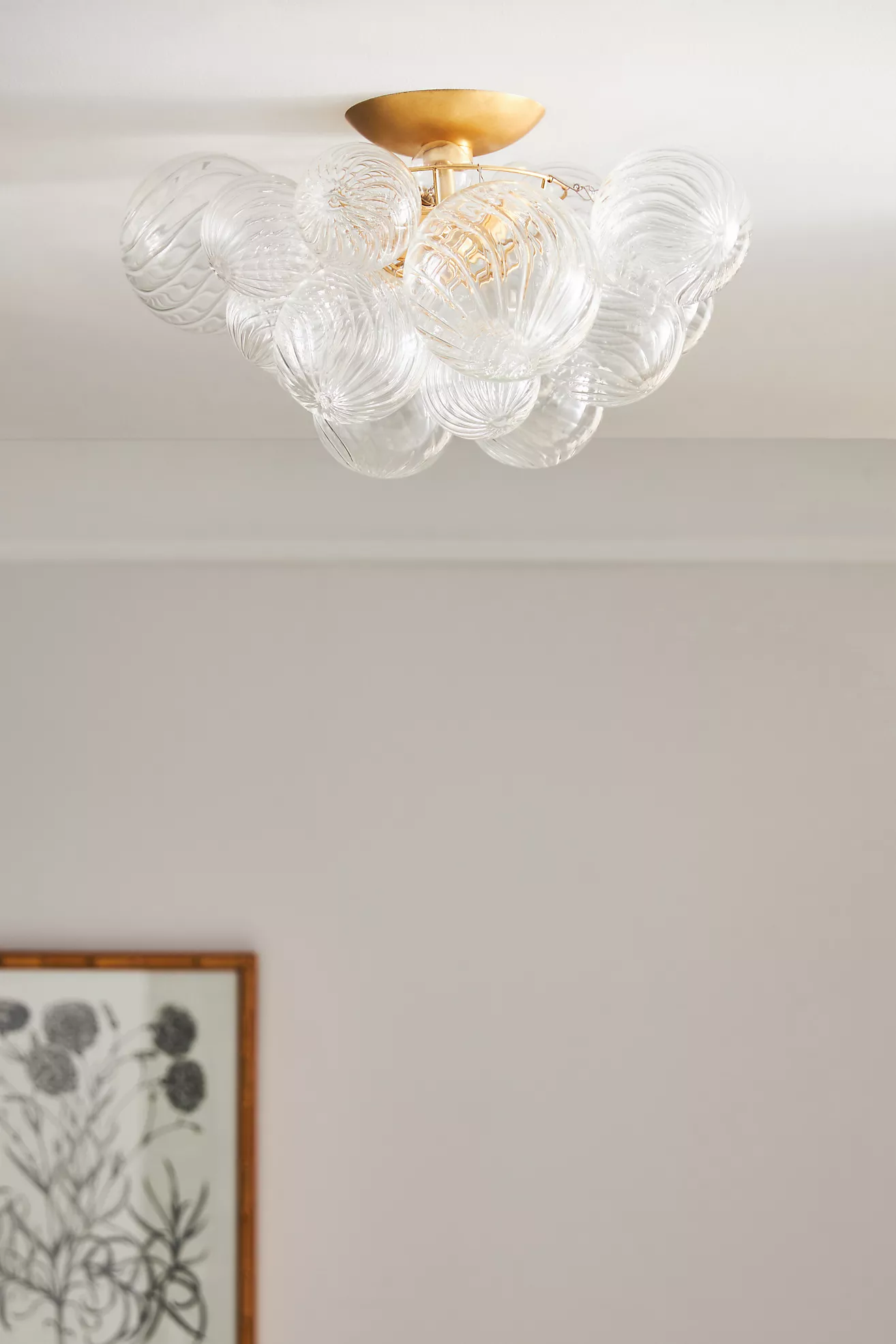 Talia Large Glass Flush Mount