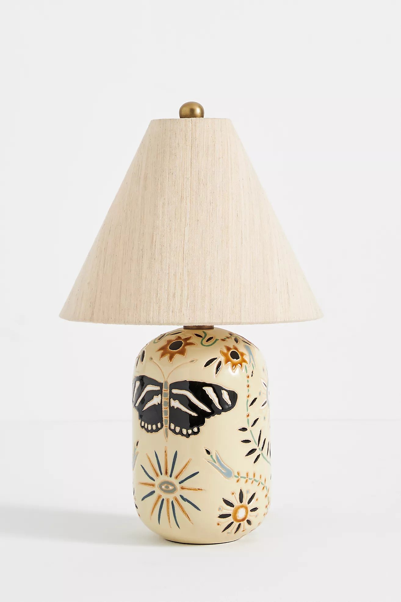 Kaia Wax Resist Ceramic Table Lamp
