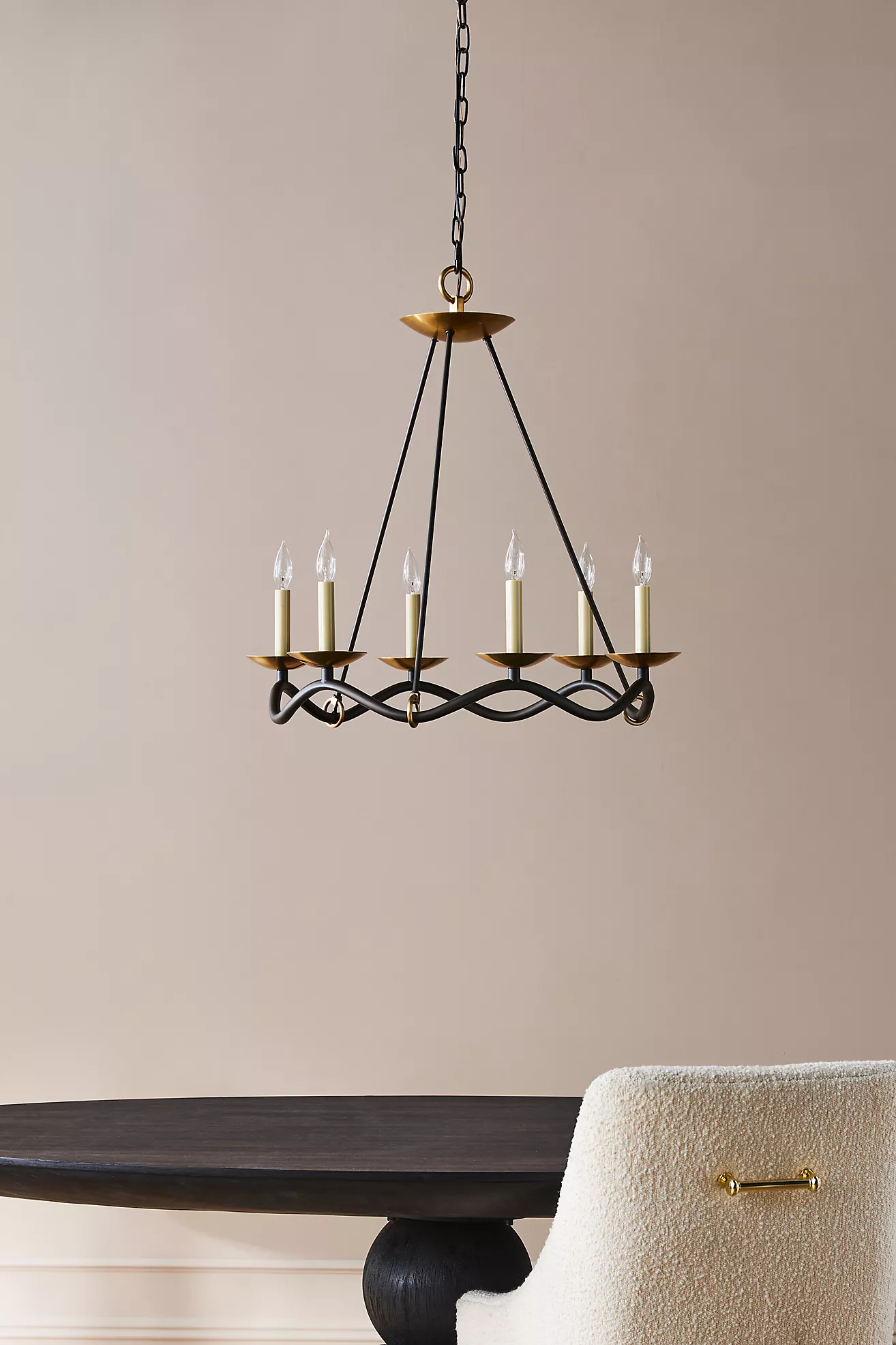 Choros Iron & Brass Tiered Chandelier