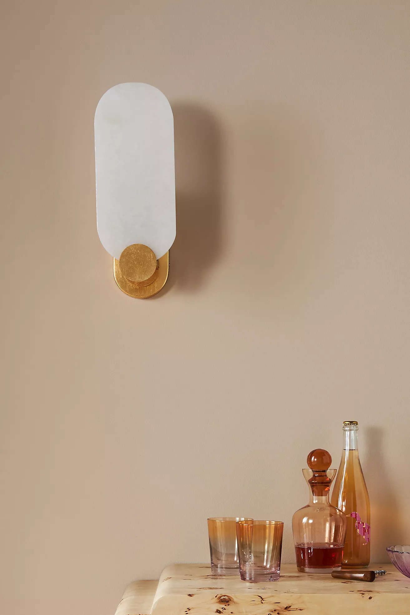 Alabaster Sconce Wall Light