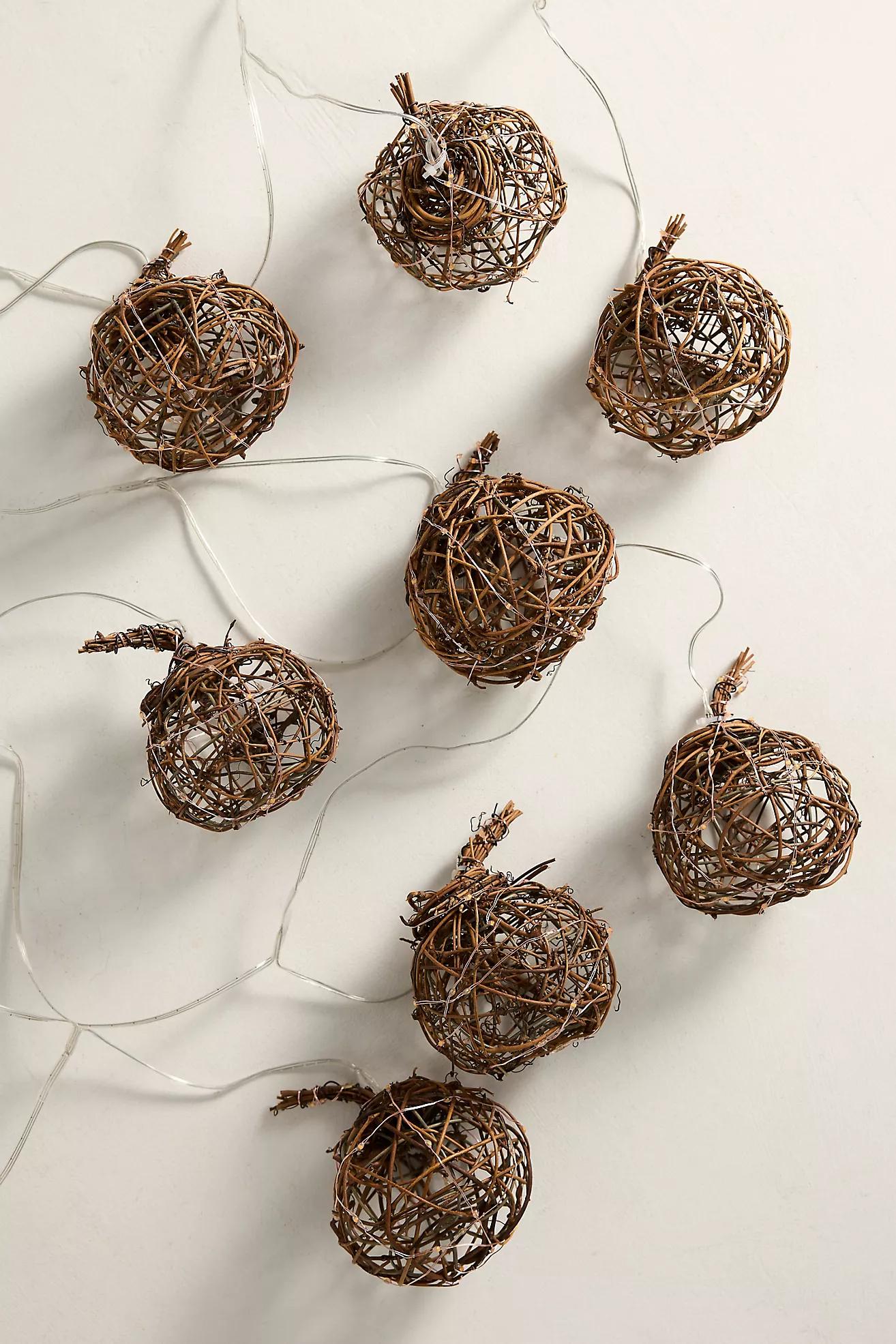 Illuminated Vine Pumpkin String Lights