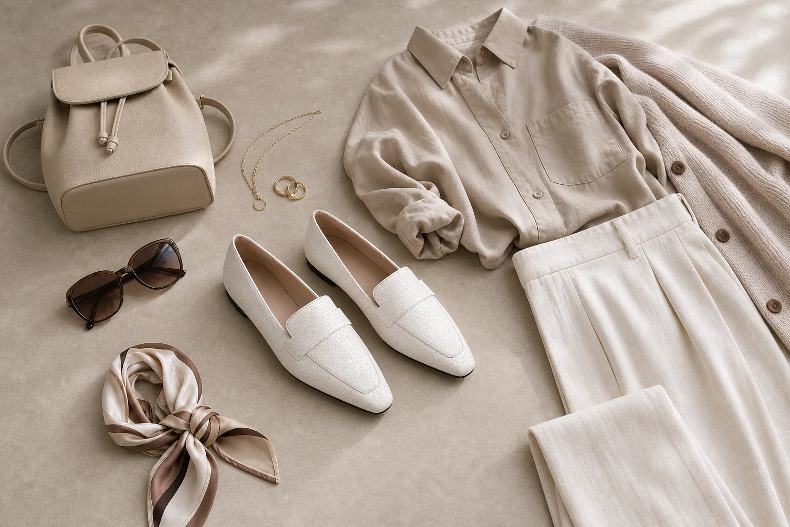 Modern loafer lifestyle scene with the full product visible