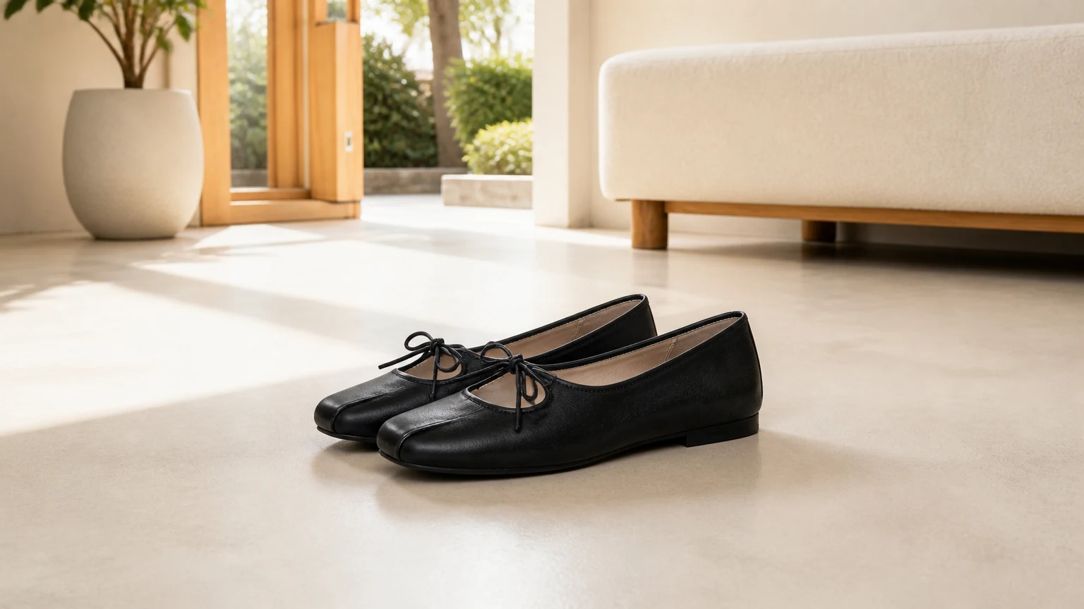 Scarpe basse da passeggio imbottite classiche con tomaia morbida in stile stile di vita