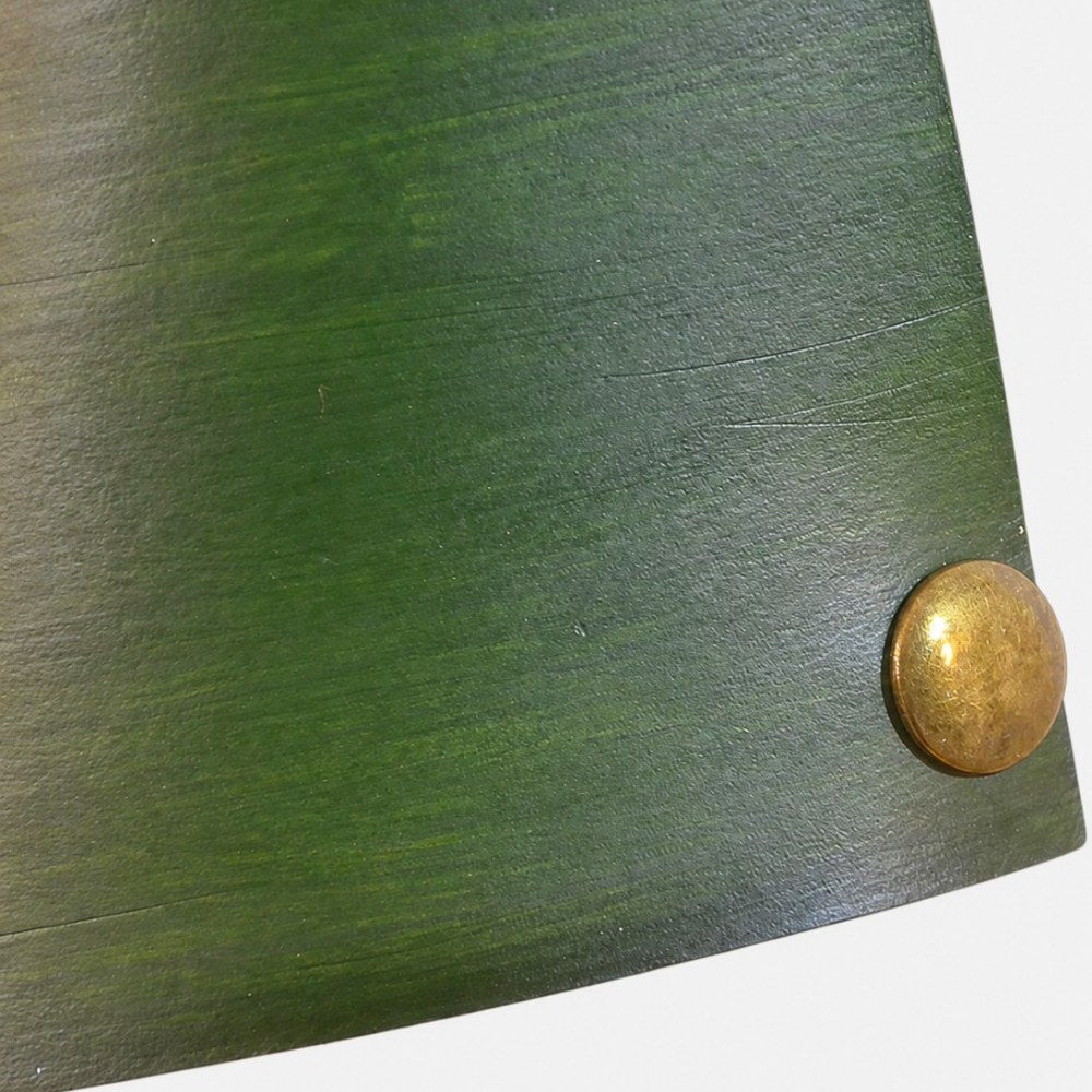 leather pendant lamp detail