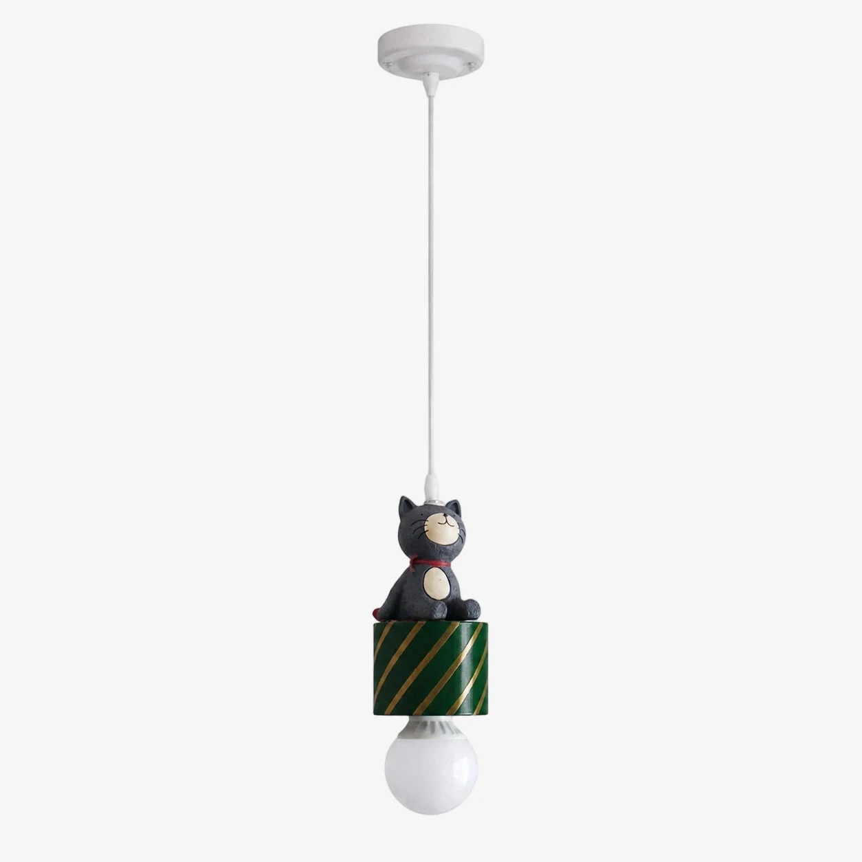 Cat green single pendant lamp