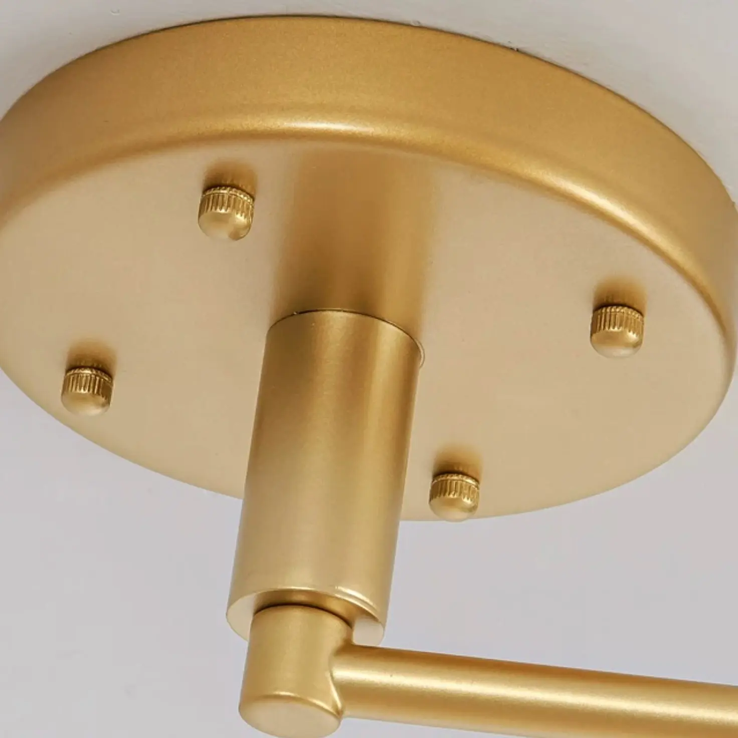 Brushed gold ceiling canopy detail