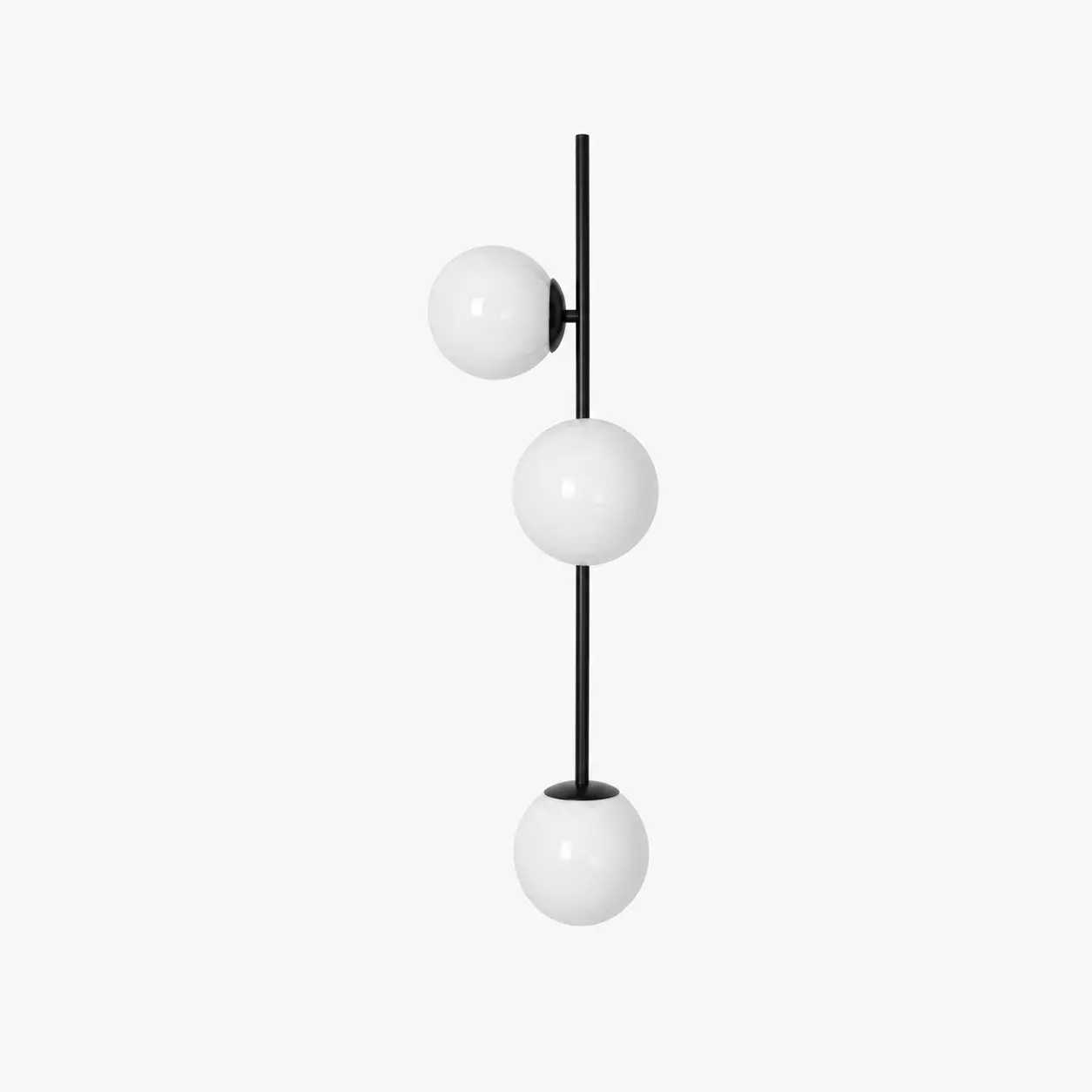 Black left-facing wall sconce